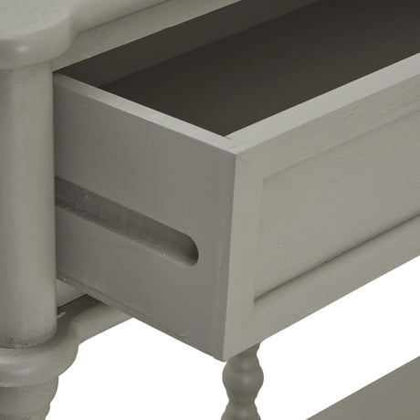 the camden collection large two drawer console table