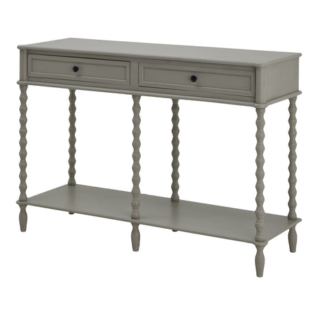 the camden collection large two drawer console table
