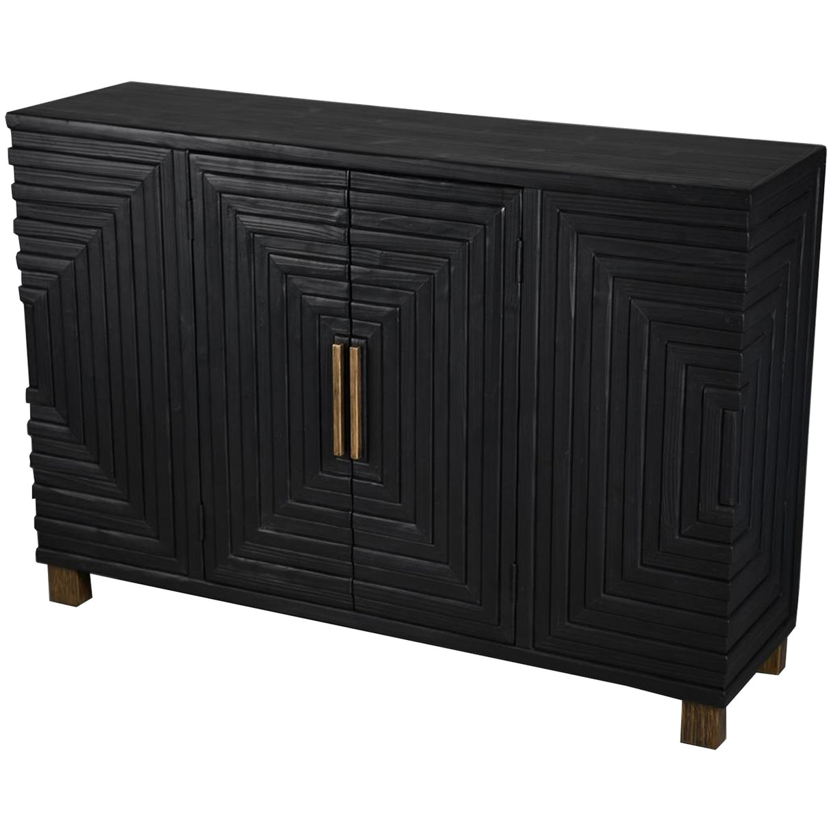 lennox black 2 door sideboard