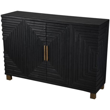 lennox black 2 door sideboard