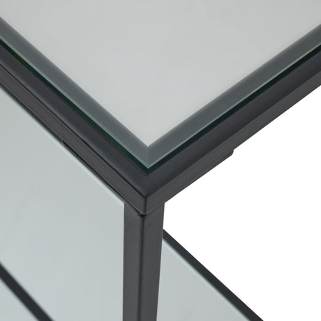 lennox black framed console