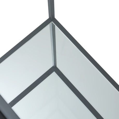 lennox black framed console