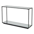lennox black framed console