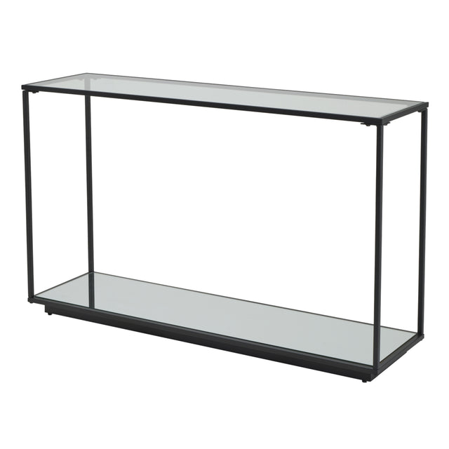 lennox black framed console