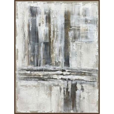 outlook hand painted canvas in frame
