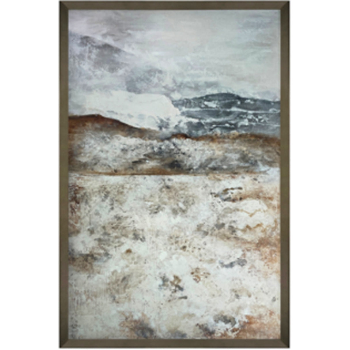 vista hand painted canvas in frame