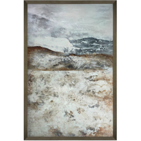 vista hand painted canvas in frame