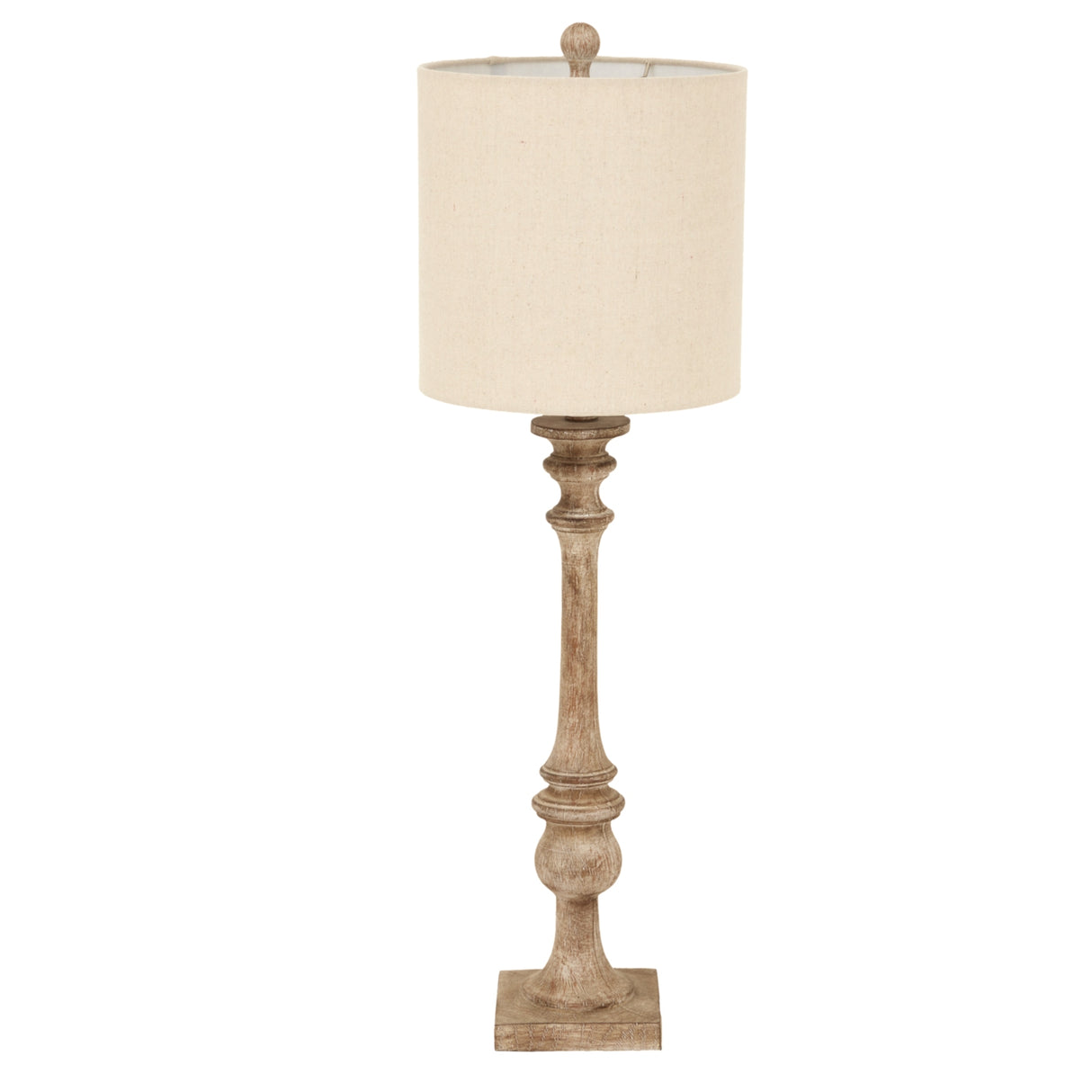 Beatrice Candlestick Table Lamp With Linen Shade