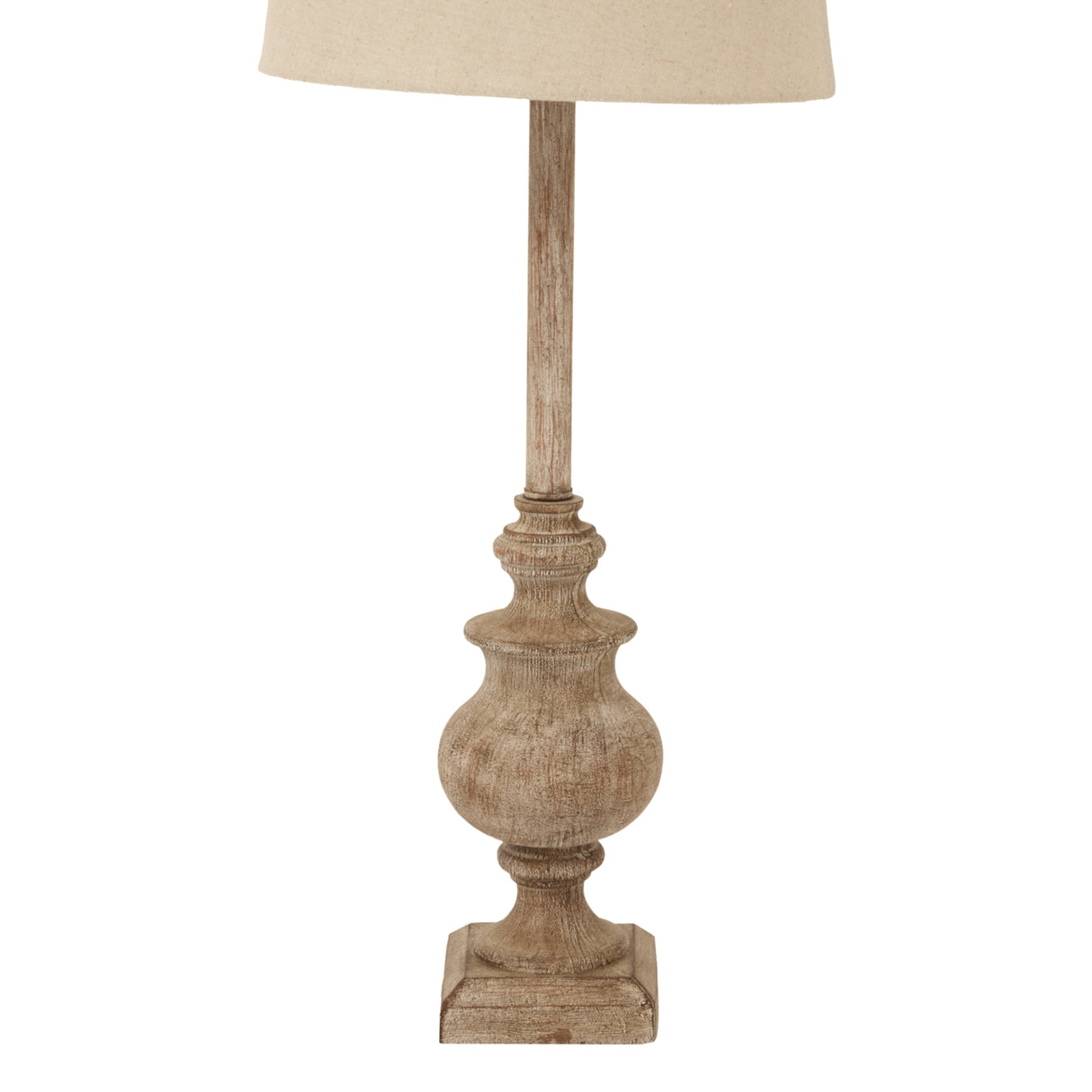 Aimee Candlestick Table Lamp With Linen Shade
