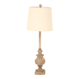 Aimee Candlestick Table Lamp With Linen Shade