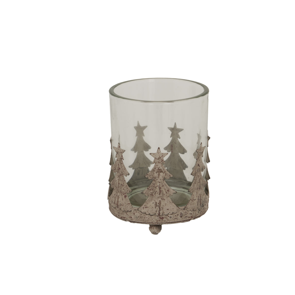 Mathilde Large Rustic Glass Candle Holder