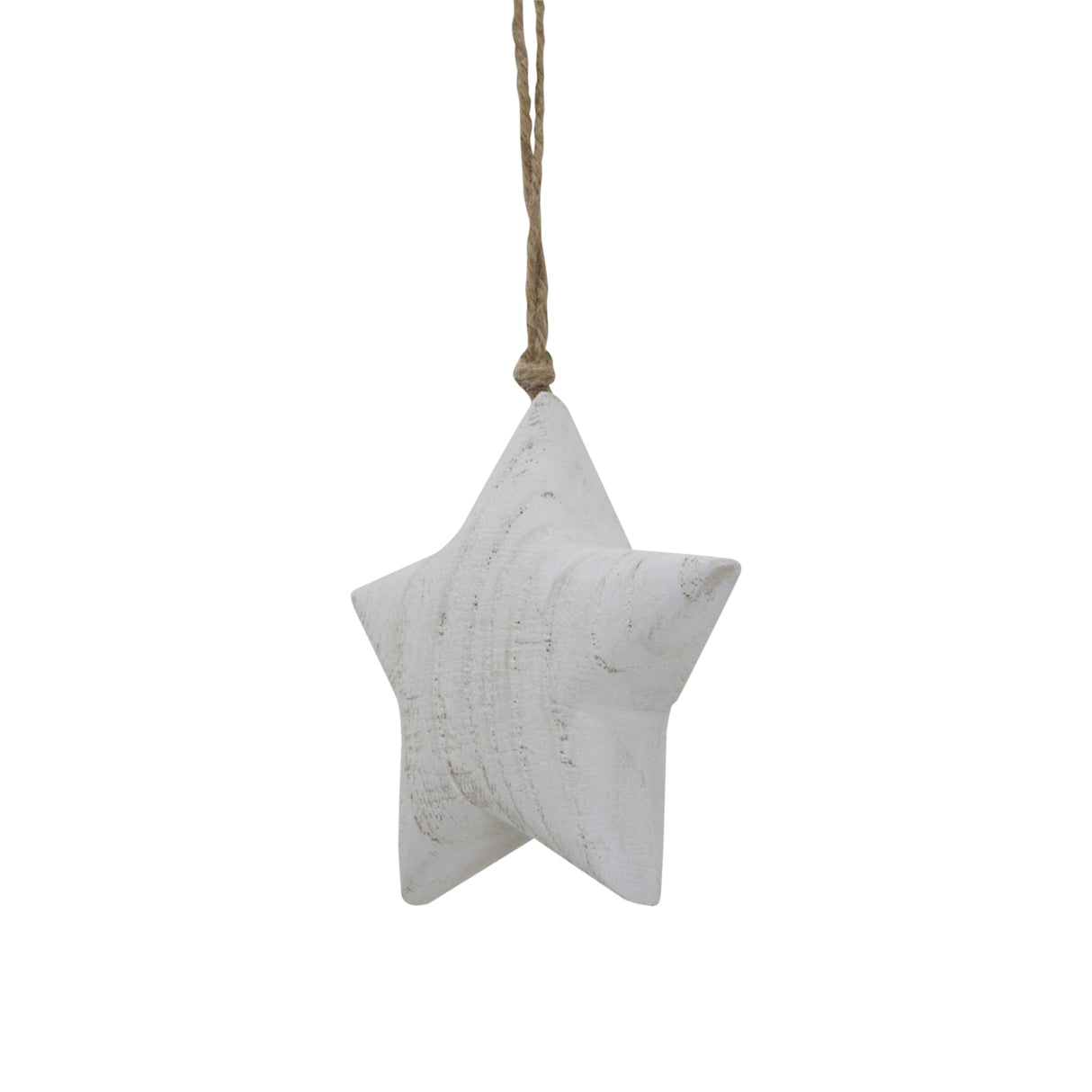 Sandrine Whitewashed Rustic Hanging Star