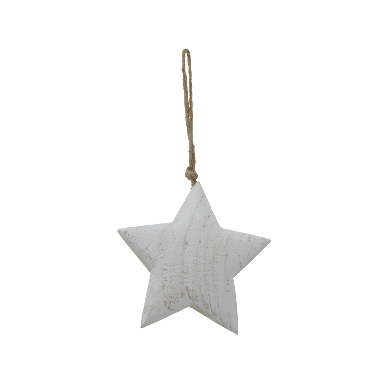 Sandrine Whitewashed Rustic Hanging Star