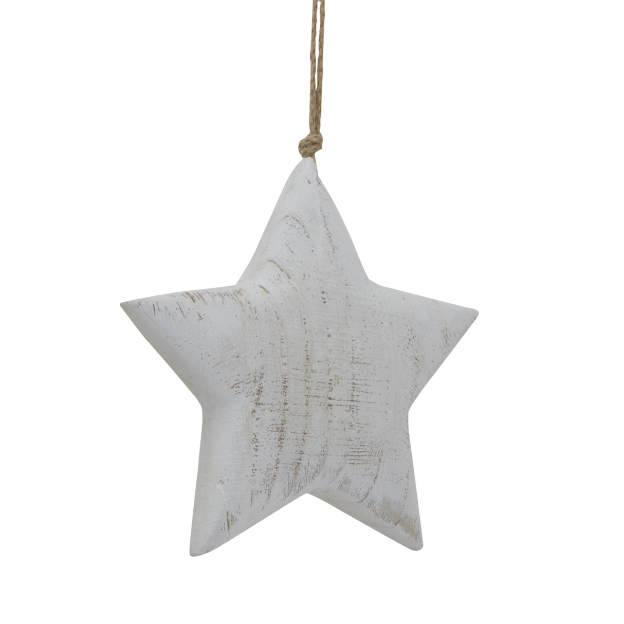 Sandrine Large Whitewashed Rustic Hanging Star