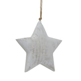 Sandrine Large Whitewashed Rustic Hanging Star