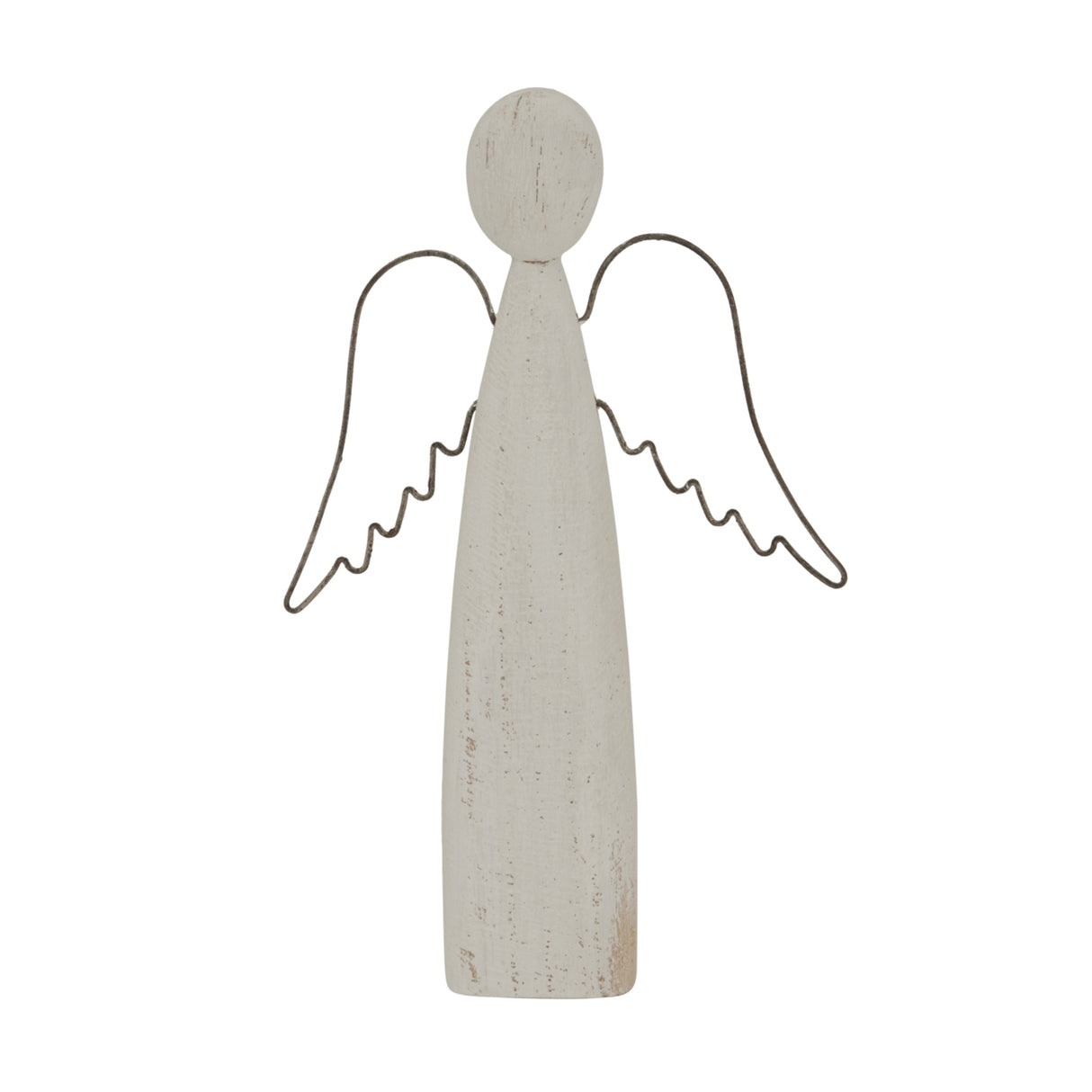 Yvette Whitewashed Standing Angel