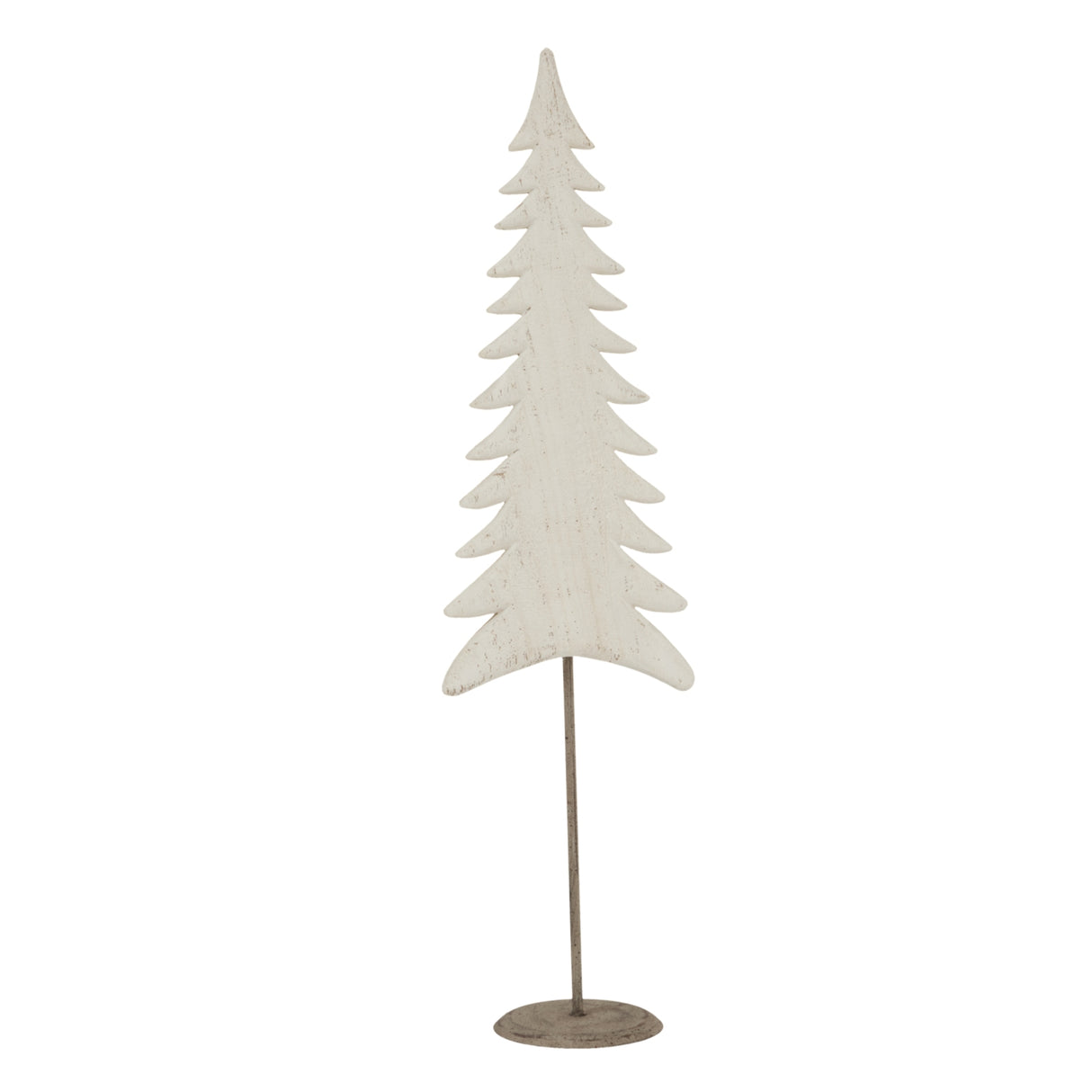 Yvette Large Whitewashed Tall Tree On Stand
