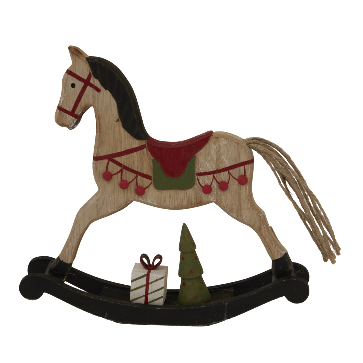Manon Rustic Decorated Rocking Horse