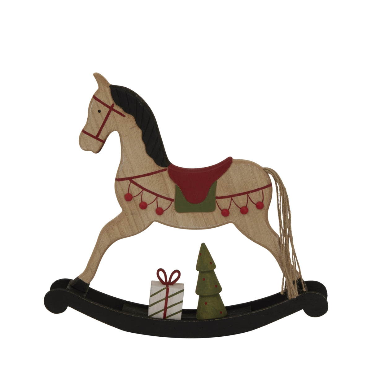 Manon Large Rustic Decorated Rocking Horse