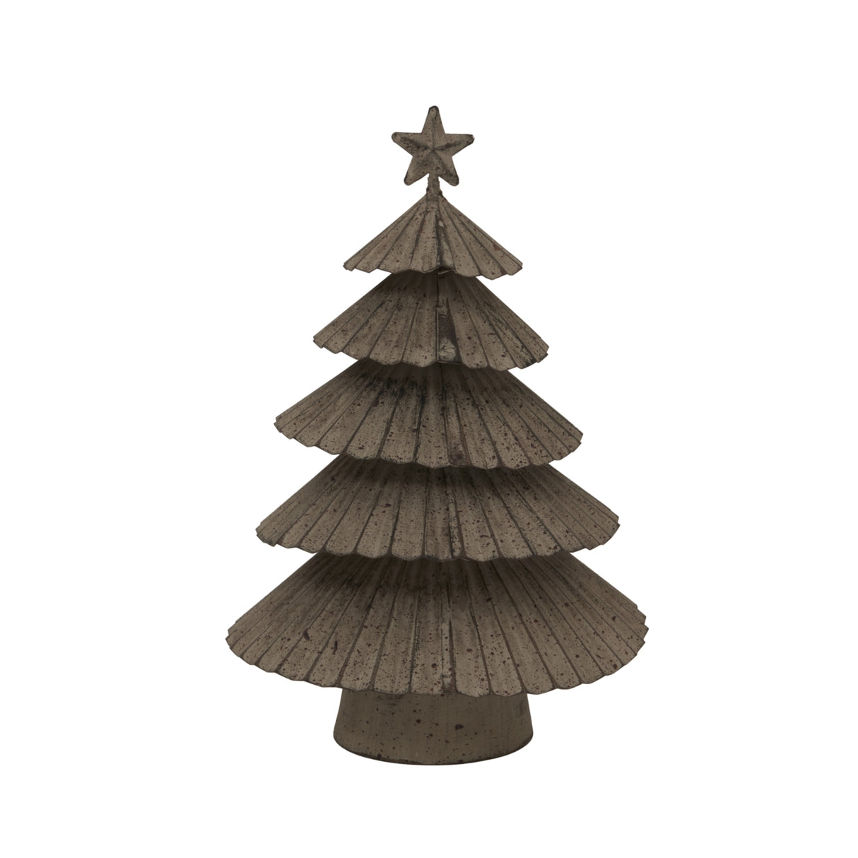 Cecilie Large Metal Layered Tree With Star
