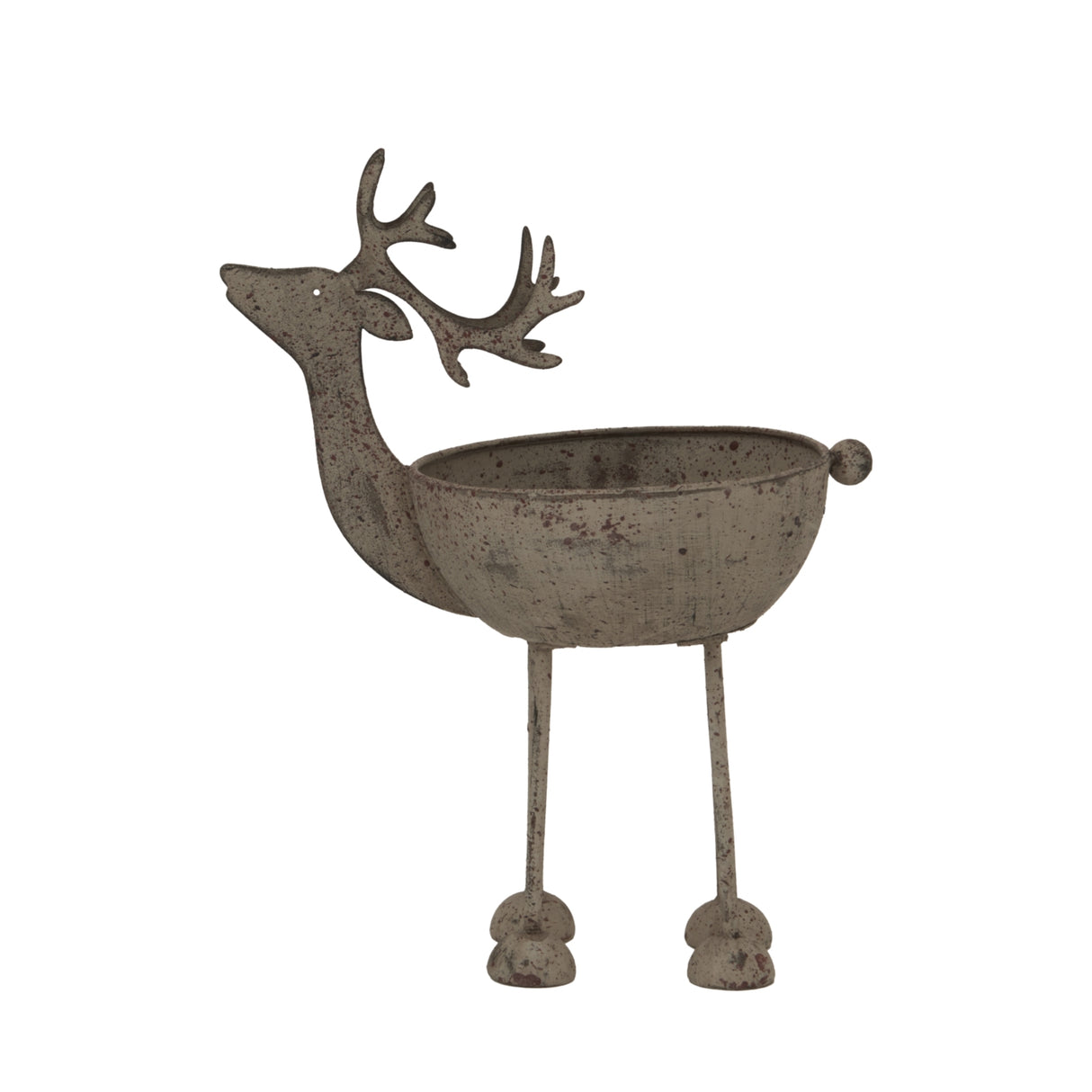 Marlene Metal Reindeer Bowl