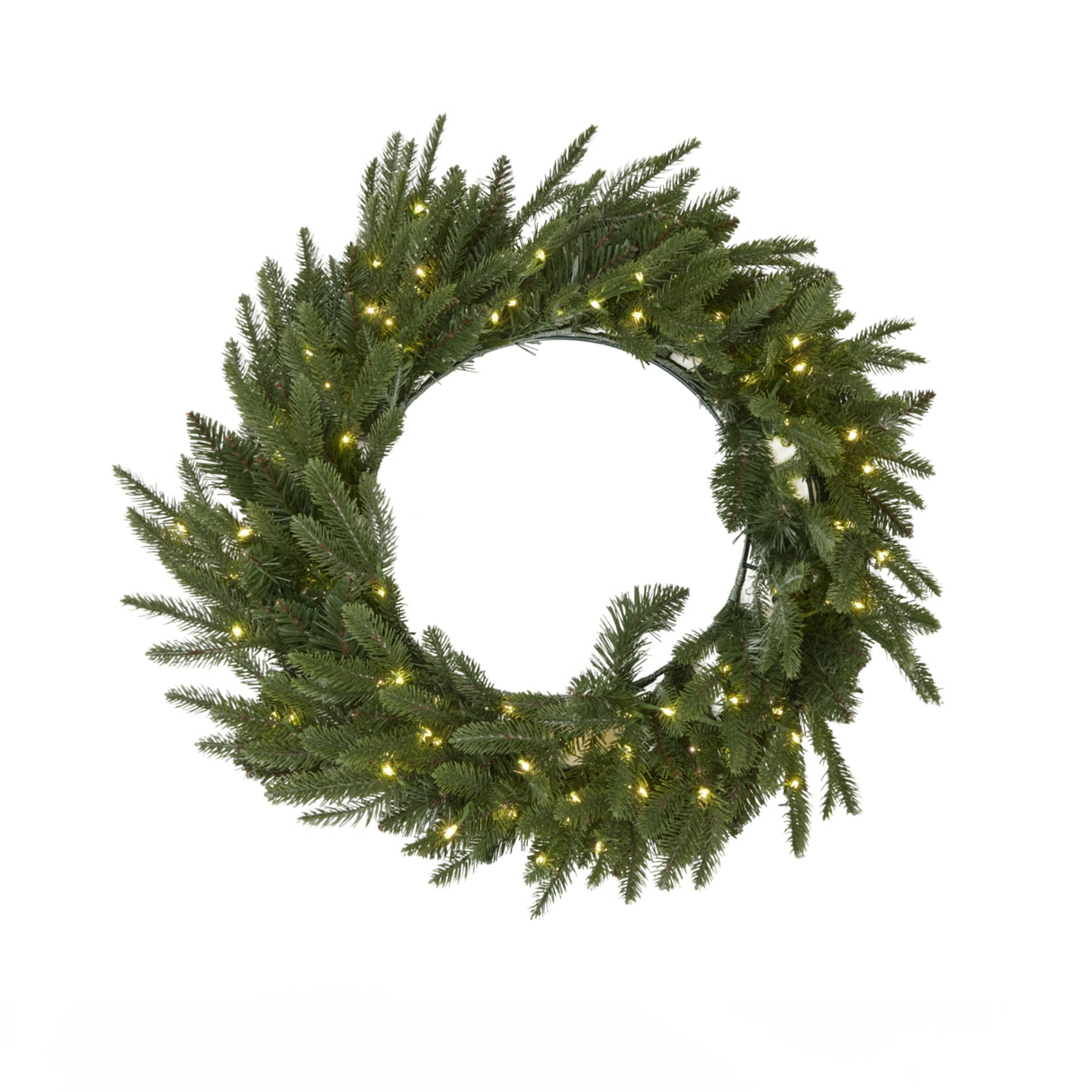 Anais  Green Pre-Lit Woodland 100 Led Fir Wreath
