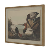 Aliénor Collection Pochards On Linen In Beaded Frame
