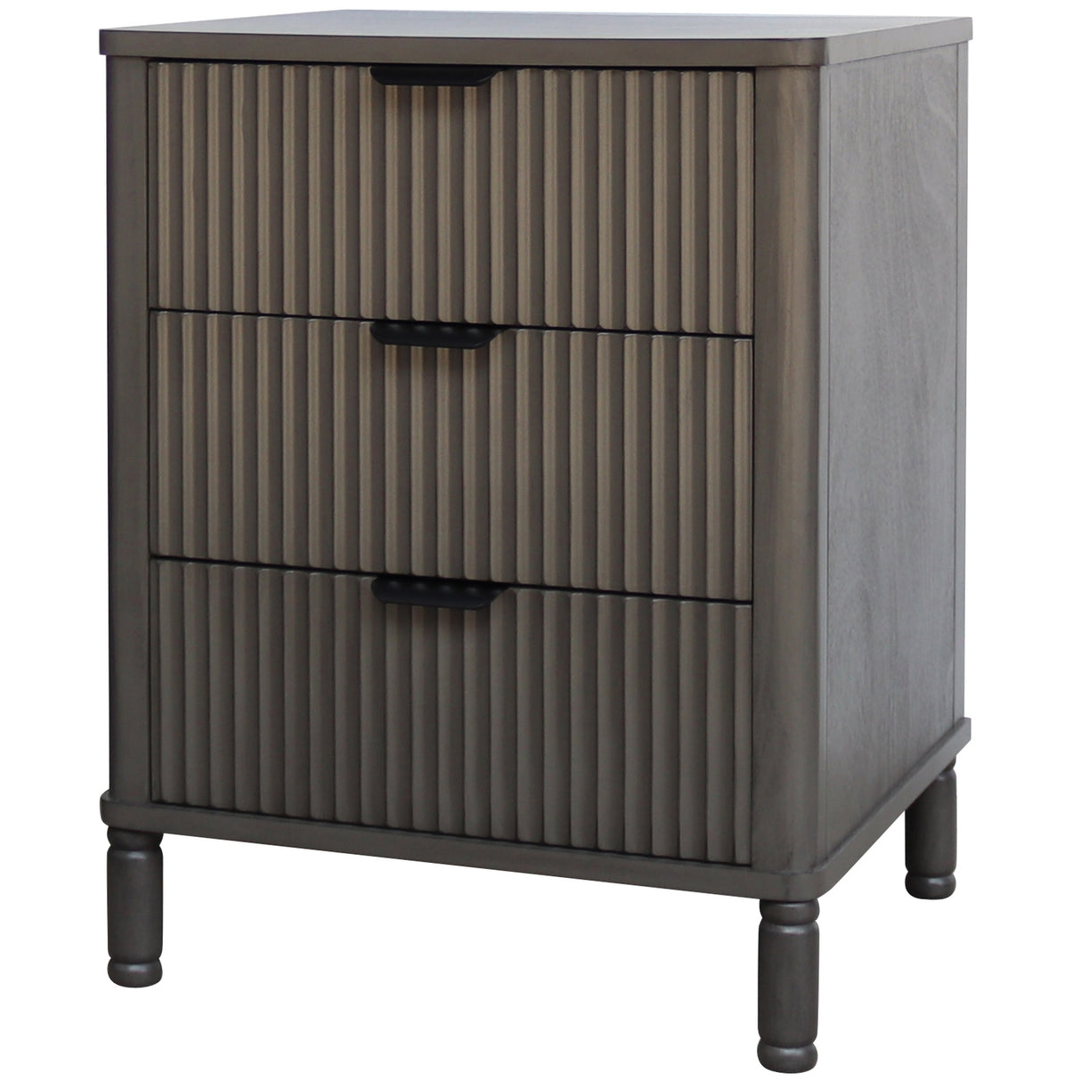 Claudine 3 Drawer Bedside Table