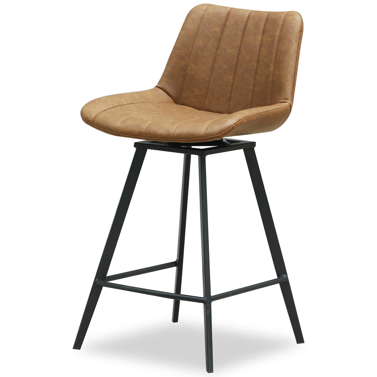 Liliane Tan Swivel Bar Stool