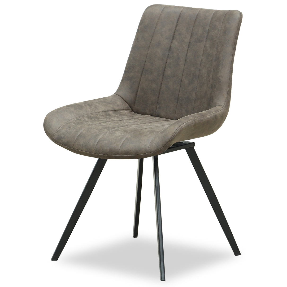 Liliane Coffee Swivel Dining Chair