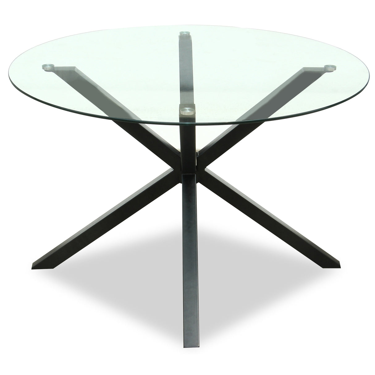 Amelise Round Glass Dining Table