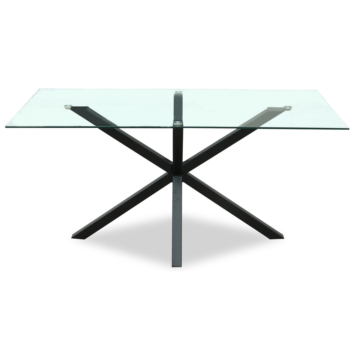 Amelise Rectangular Glass Dining Table