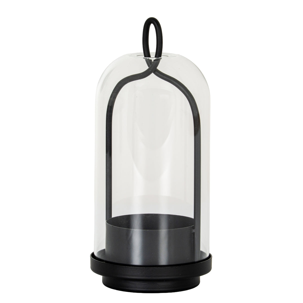 Liliane Medium Candle Holder With Glass Cloche