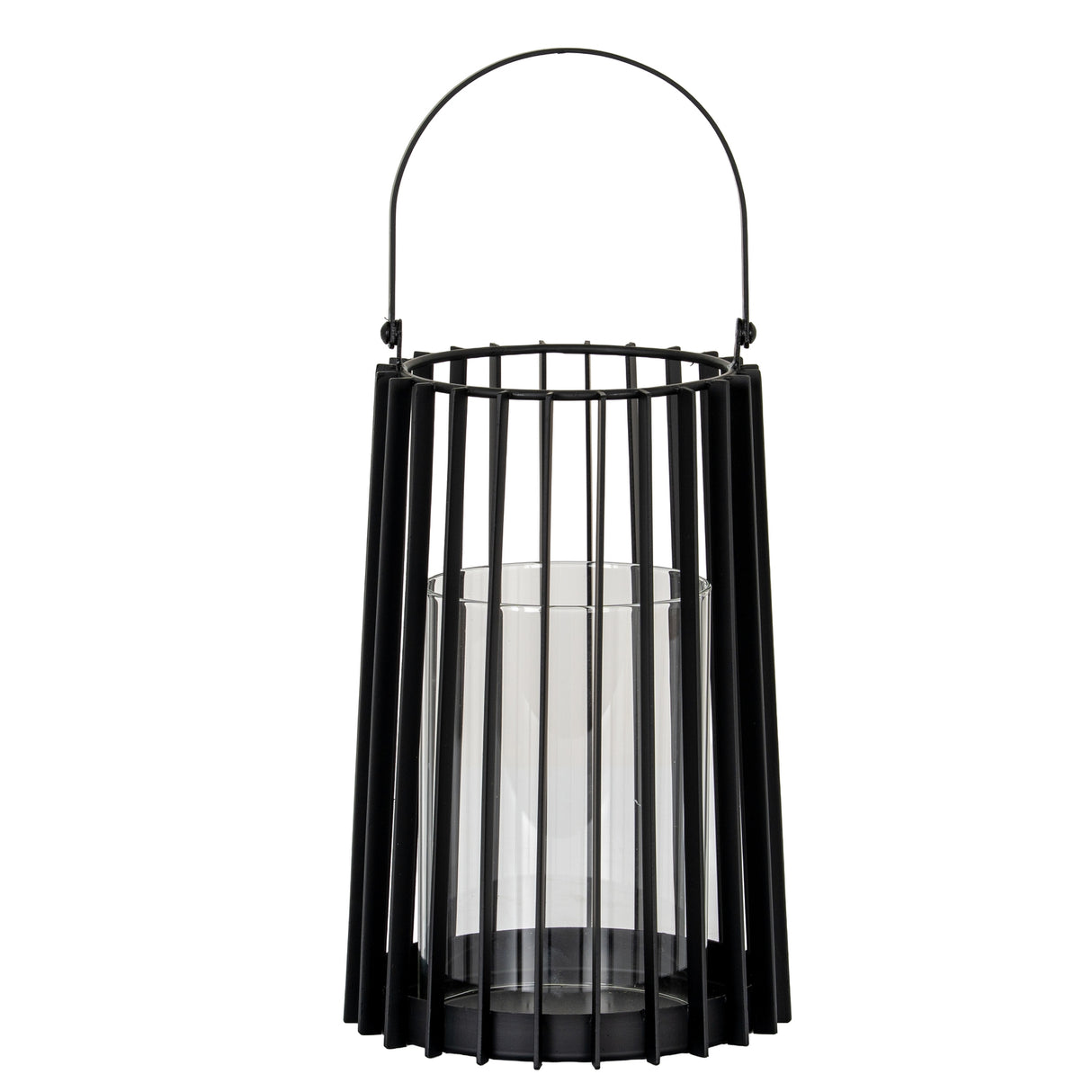 Elise Medium Lantern With Handle And Glass Candle Holder