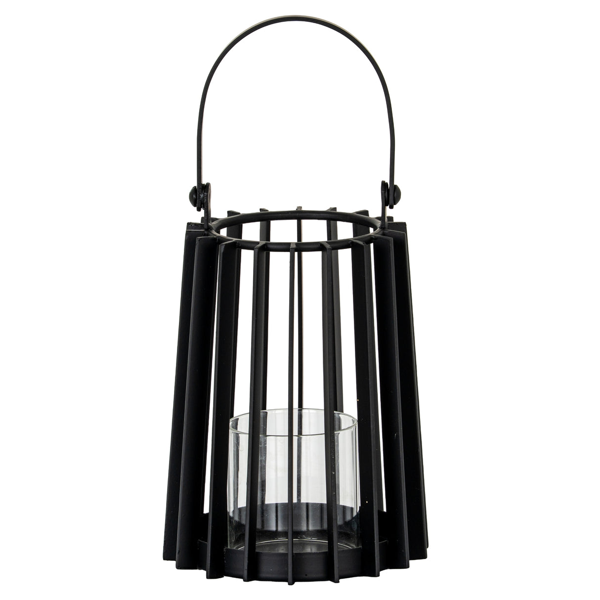 Elise Small Lantern With Handle And Glass Candle Holder