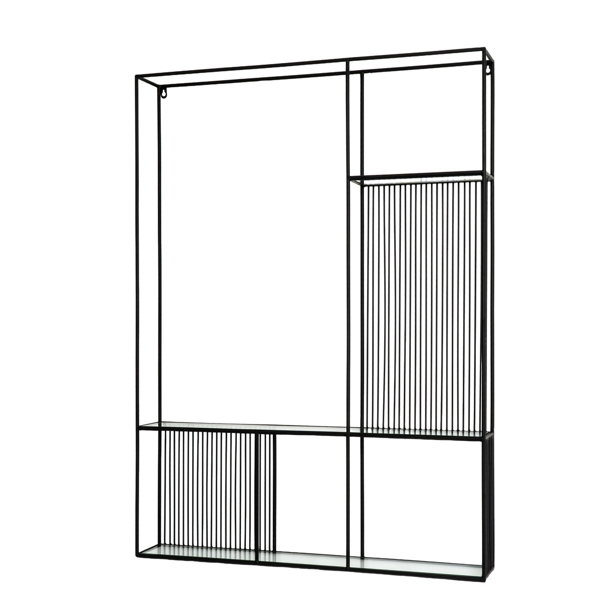Solene Shelf Unit With Glass Shelves