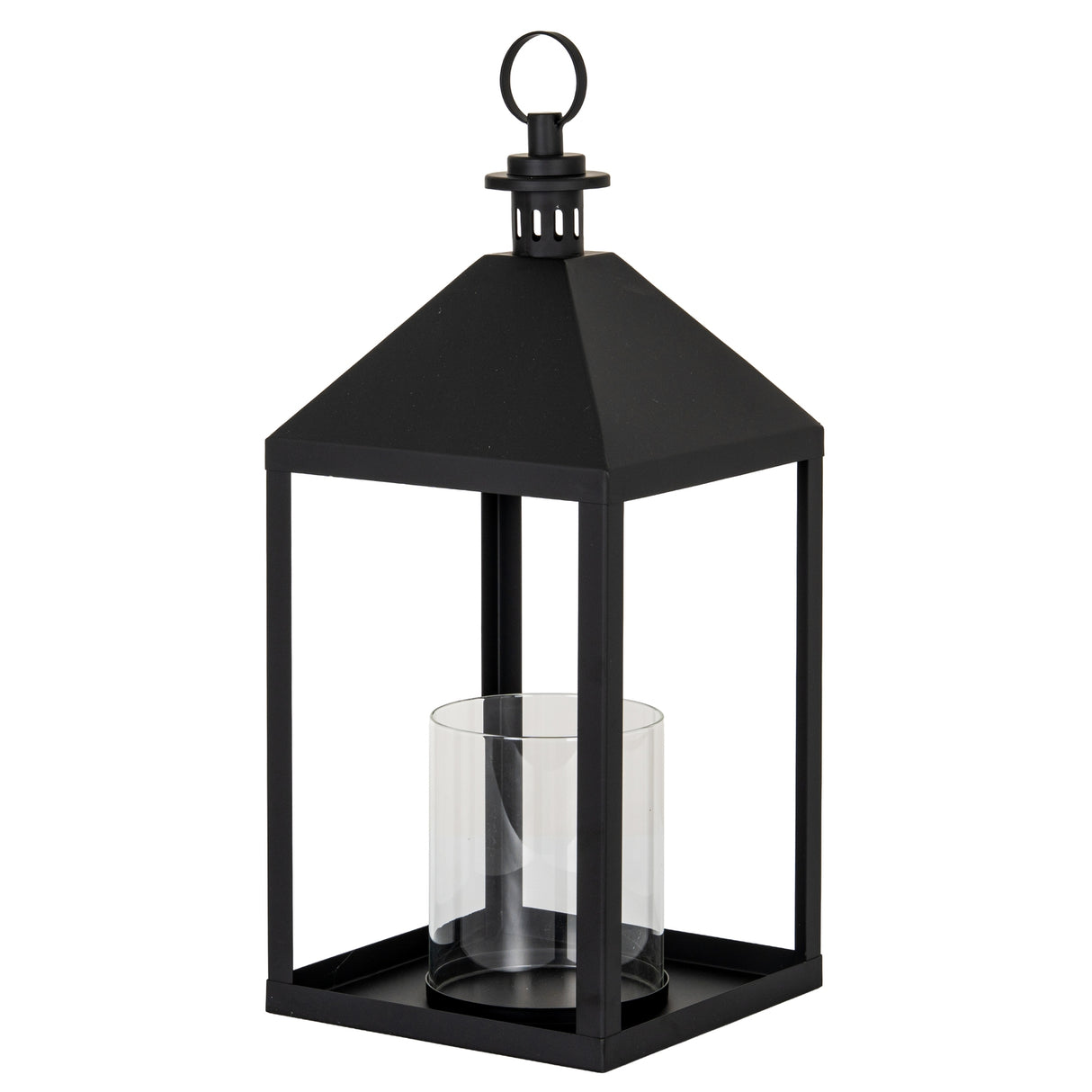 Sabine Large Lantern With Glass Candle Holder