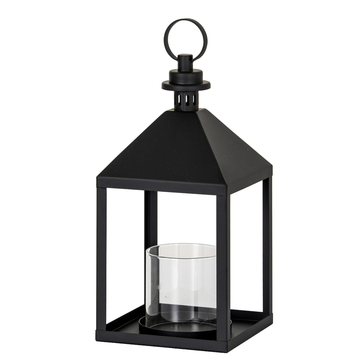 Sabine Medium Lantern With Glass Candle Holder
