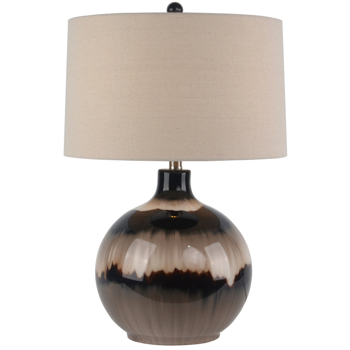 Toscane Floor Lamp With Edged Linen Shade