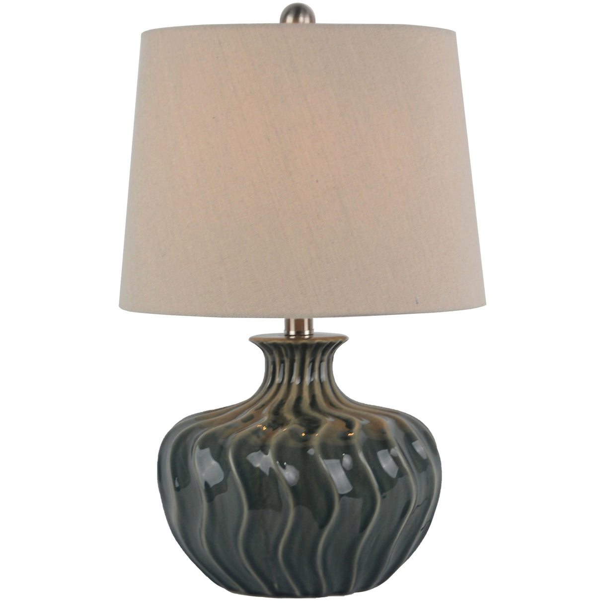 Noelie Ceramic Table Lamp With Linen Shade