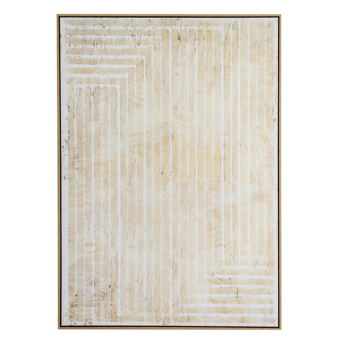 Ines Hand Painted Canvas In Frame