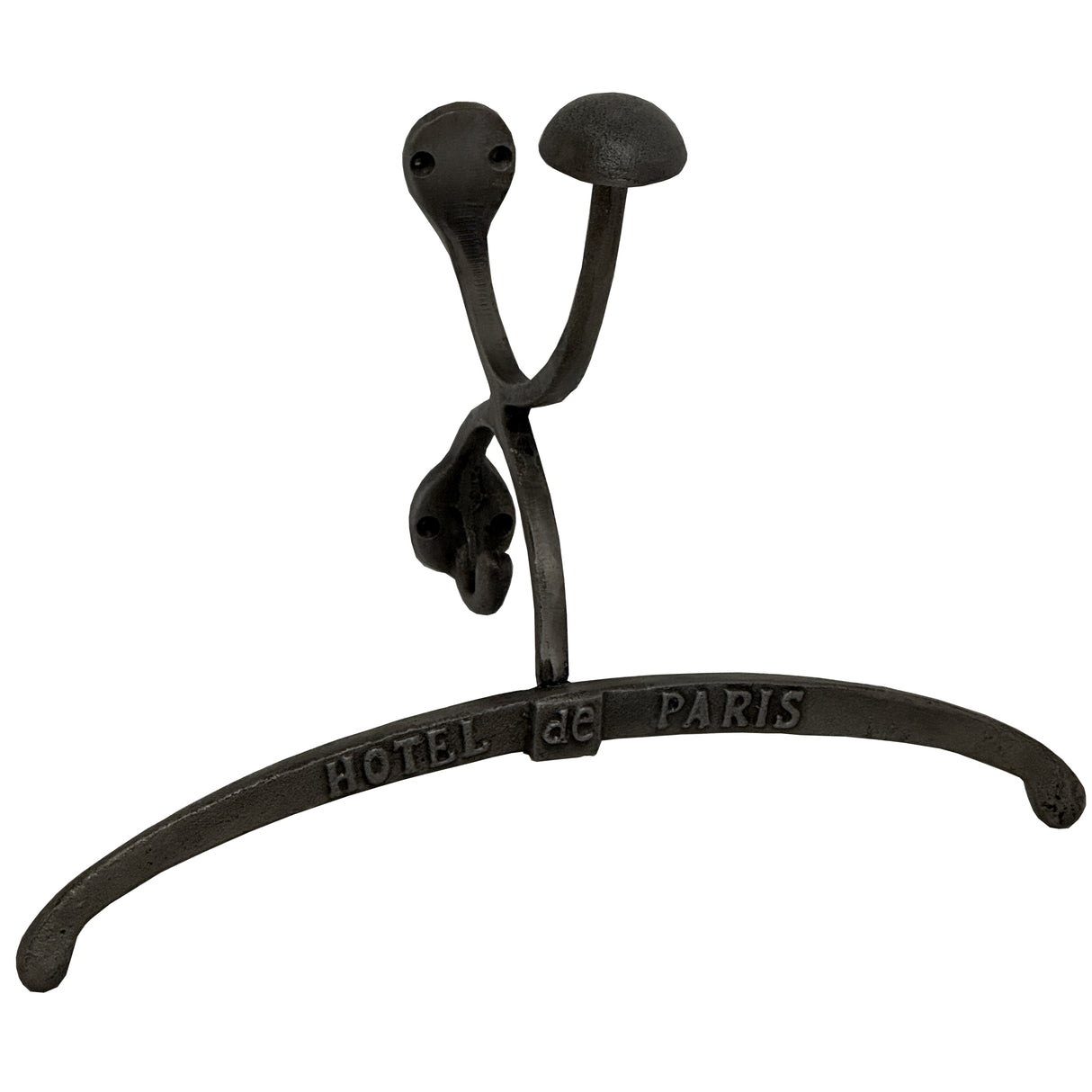 Gaelle Antiqued Silver Coat Hanger With Hook