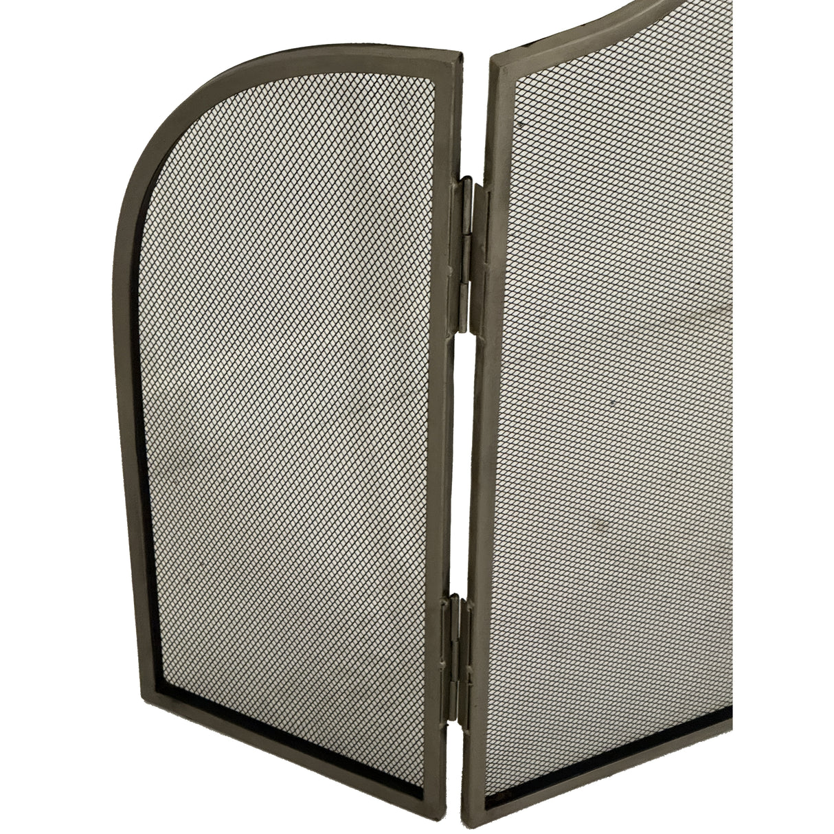 Camille Antiqued Silver Fire Screen