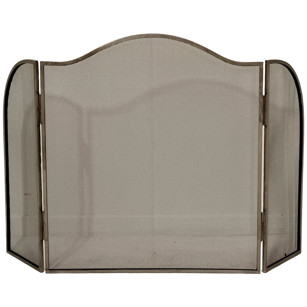 Camille Antiqued Silver Fire Screen