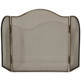 Camille Antiqued Silver Fire Screen