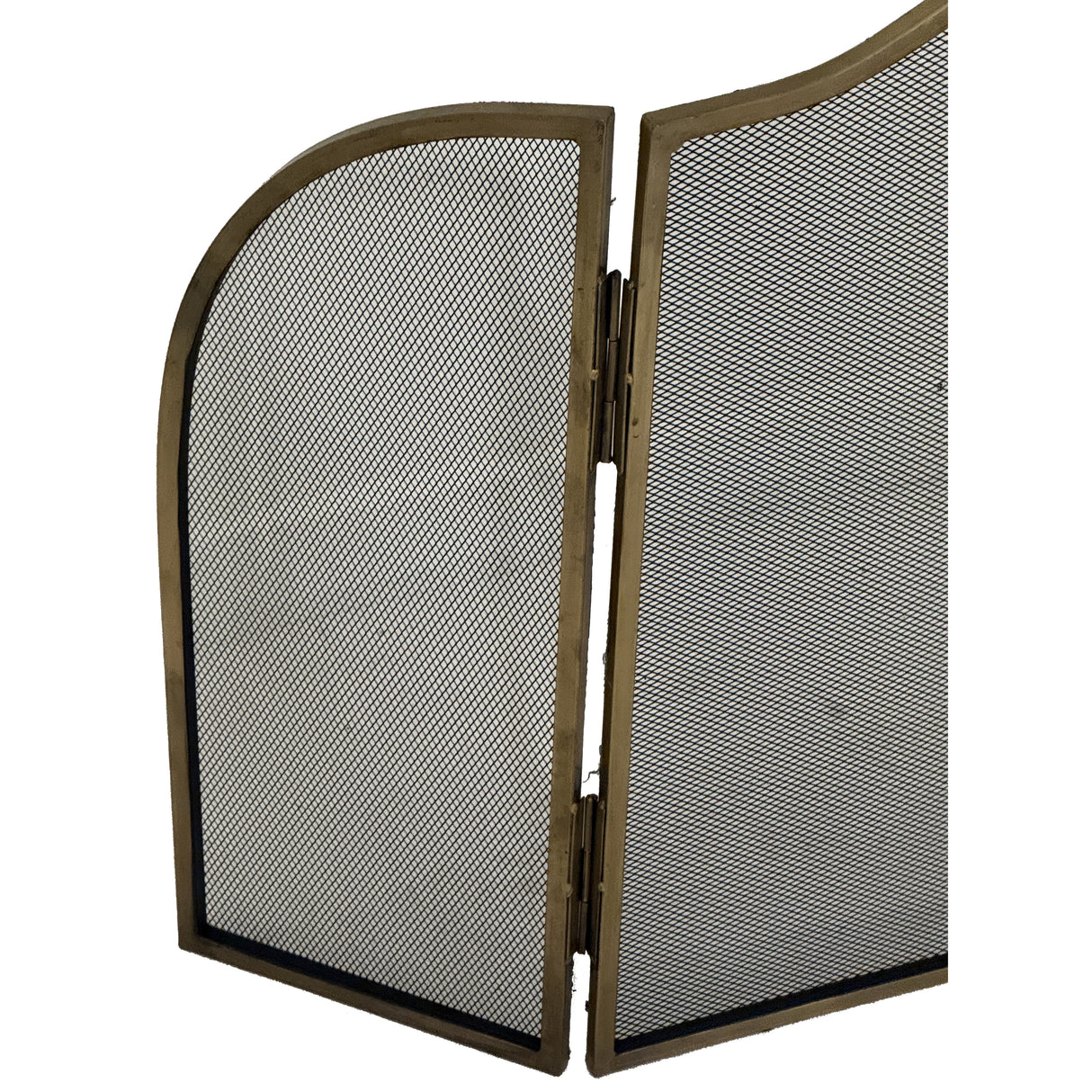 Camille Antiqued Brass Large  Fire Screen