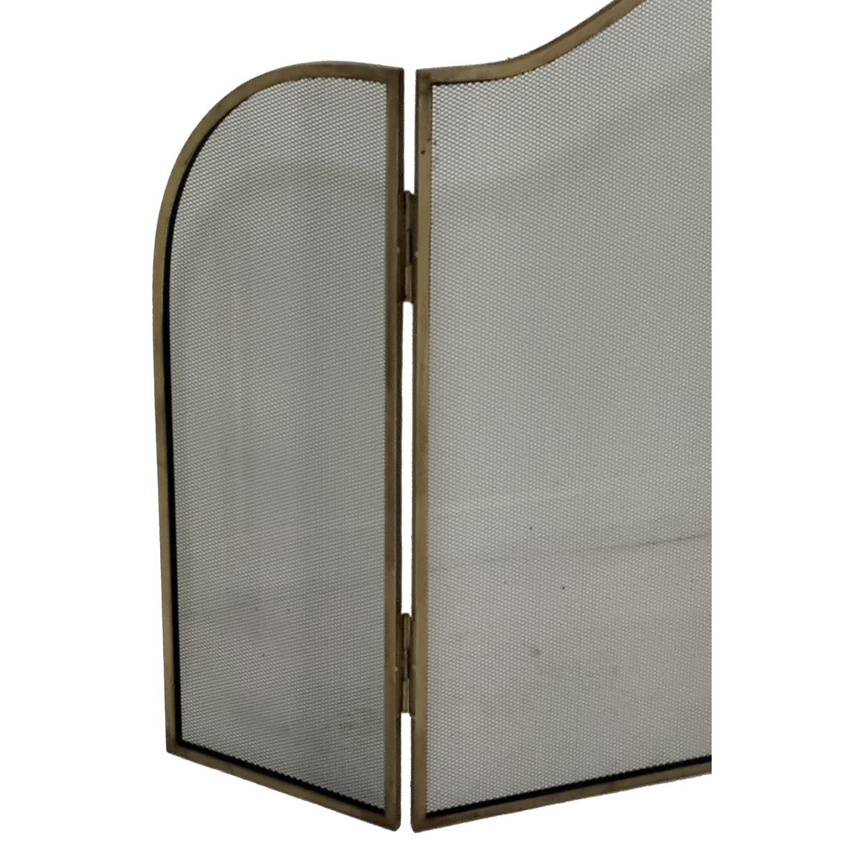 Camille Antiqued Brass Fire Screen