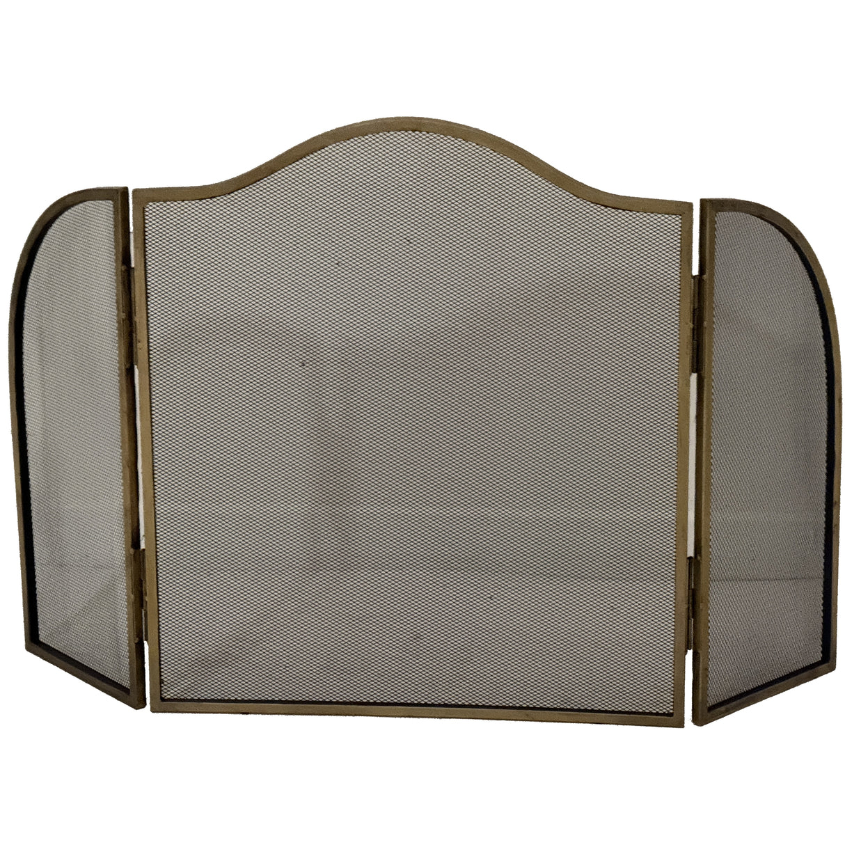 Camille Antiqued Brass Fire Screen
