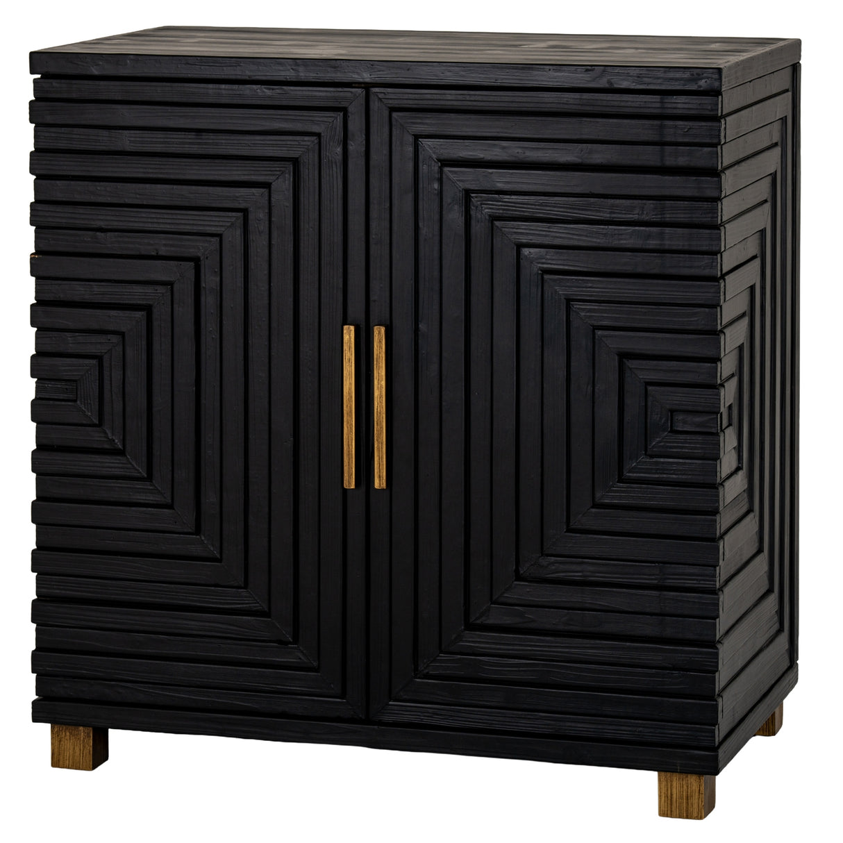 Celine Lennox Black 2 Door Side Cupboard