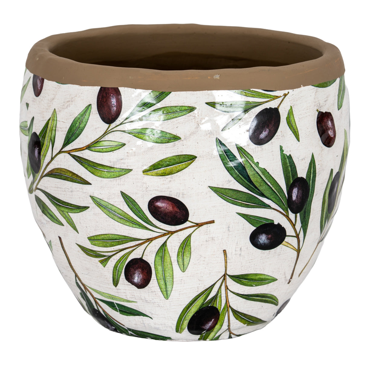 Camille Verdal Olive Medium Planter